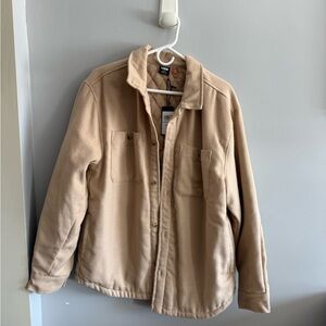 LCKR Beige Quilted Shacket Jacket NWT Women’s Large